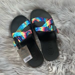 Men’s Chaco Chillos Dark Tie Dye Slide size 13